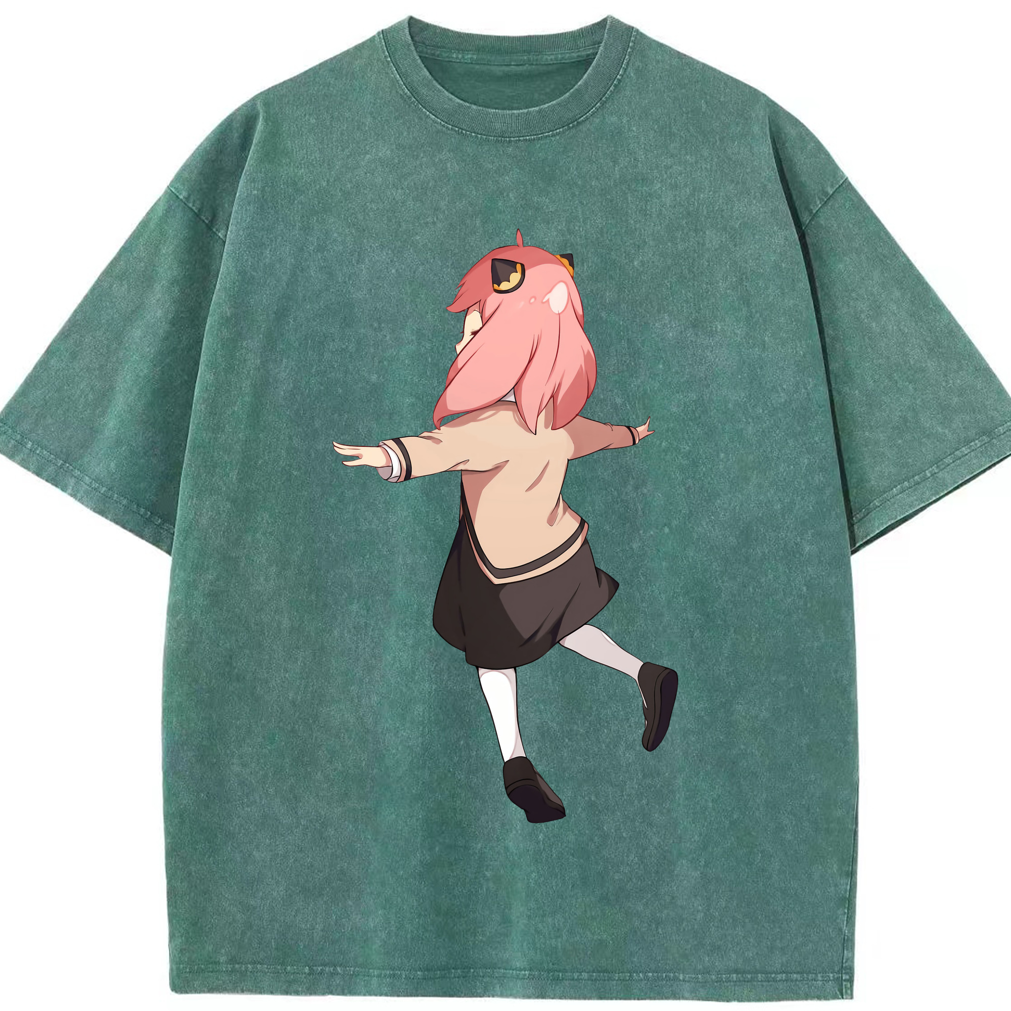 （画像用） SPY×FAMILY间谍家家酒 綿100% ヴィンテージ風 半袖Tシャツ（フロントプリント）